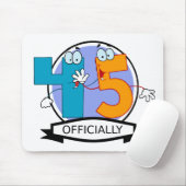Offiziell 45 Geburtstagsbanner Mousepad (Mit Mouse)