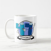 Offiziell 47 Geburtstagsbanner Kaffeetasse (Links)