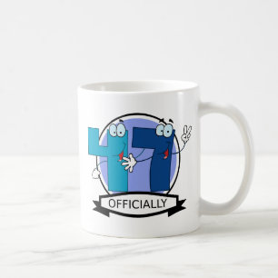 Offiziell 47 Geburtstagsbanner Kaffeetasse