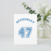 Offiziell 47 postkarte (Stehend Vorderseite)