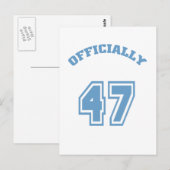 Offiziell 47 postkarte (Vorne/Hinten)