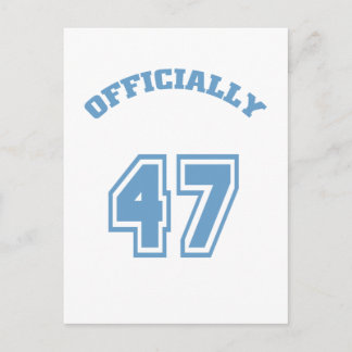 Offiziell 47 postkarte