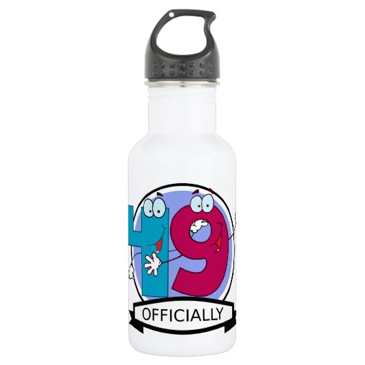 Offiziell 49 Geburtstagsbanner Trinkflasche (Vorderseite)
