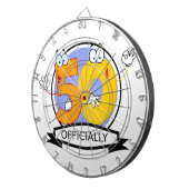 Offiziell 50 Geburtstagsbanner Dartscheibe (Vorderseite rechts)
