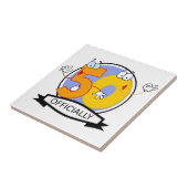 Offiziell 50 Geburtstagsbanner Fliese (Seite)