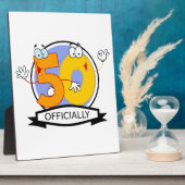 Offiziell 50 Geburtstagsbanner Fotoplatte (Seite)