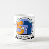 Offiziell 57 Geburtstagsbanner Kaffeetasse (Mittel)