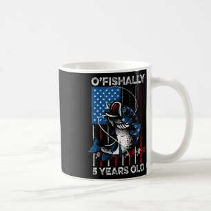 Offiziell 5 Jahre altes Shirt 5. Geburtstag Angeln Kaffeetasse