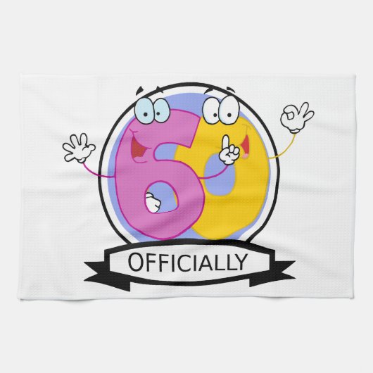 Offiziell 60 Geburtstagsbanner Handtuch (Horizontal)