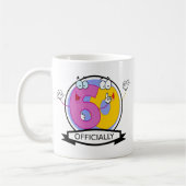 Offiziell 60 Geburtstagsbanner Kaffeetasse (Links)