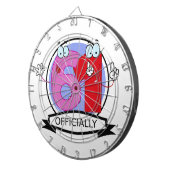 Offiziell 61 Geburtstagsbanner Dartscheibe (Vorderseite rechts)