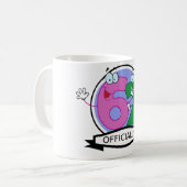 Offiziell 62 Geburtstagsbanner Kaffeetasse (Vorderseite Links)