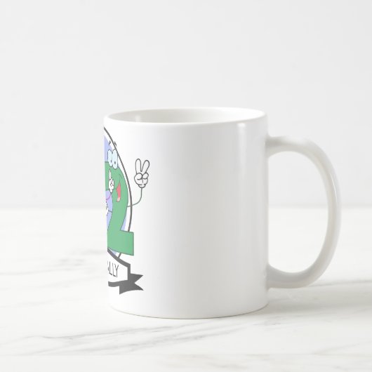 Offiziell 62 Geburtstagsbanner Kaffeetasse (Rechts)