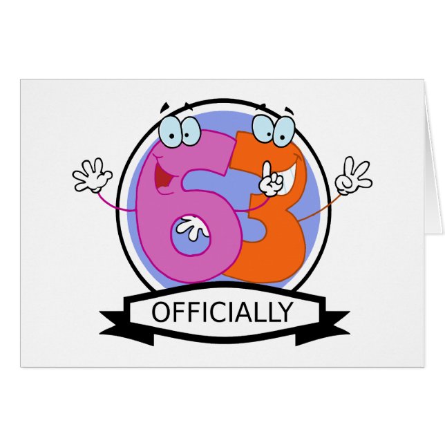 Offiziell 63 Geburtstagsbanner (Vorderseite (Horizontal))