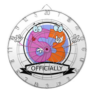 Offiziell 63 Geburtstagsbanner Dartscheibe