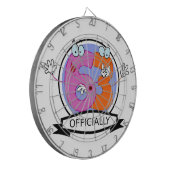 Offiziell 63 Geburtstagsbanner Dartscheibe (Vorderseite Links)