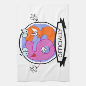 Offiziell 63 Geburtstagsbanner Geschirrtuch (Vertikal)