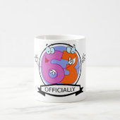 Offiziell 63 Geburtstagsbanner Kaffeetasse (Mittel)