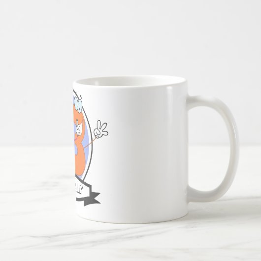 Offiziell 63 Geburtstagsbanner Kaffeetasse (Rechts)
