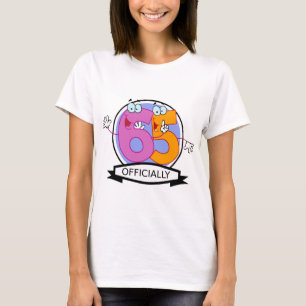 Offiziell 65 Geburtstags-Fahne T-Shirt