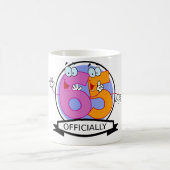 Offiziell 65 Geburtstagsbanner Kaffeetasse (Mittel)
