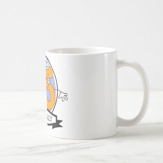 Offiziell 65 Geburtstagsbanner Kaffeetasse (Rechts)