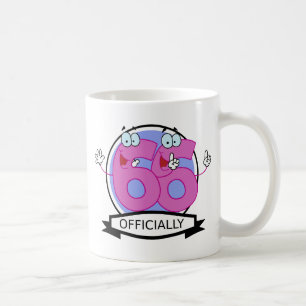 Offiziell 66 Geburtstagsbanner Kaffeetasse