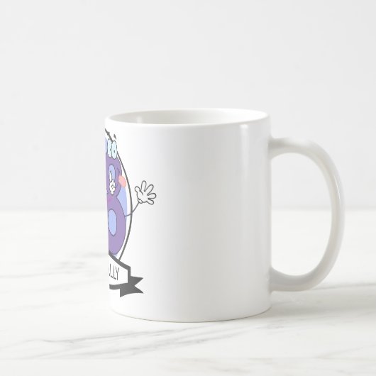 Offiziell 68 Geburtstagsbanner. Kaffeetasse (Rechts)