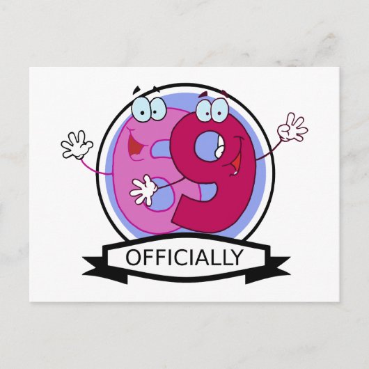 Offiziell 69 Geburtstagsbanner Postkarte (Vorderseite)