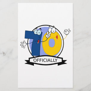 Offiziell 70 Geburtstagsbanner Briefpapier