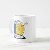 Offiziell 70 Geburtstagsbanner Kaffeetasse (Vorderseite Links)