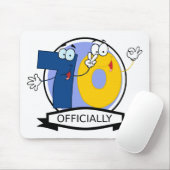 Offiziell 70 Geburtstagsbanner Mousepad (Mit Mouse)