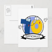 Offiziell 70 Geburtstagsbanner Postkarte (Vorne/Hinten)