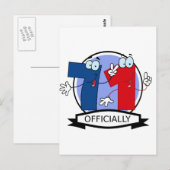 Offiziell 71 Geburtstagsbanner Postkarte (Vorne/Hinten)