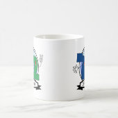 Offiziell 72 Geburtstagsbanner Kaffeetasse (Mittel)