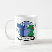 Offiziell 72 Geburtstagsbanner Kaffeetasse (Links)