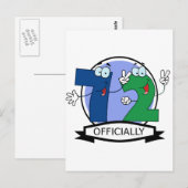 Offiziell 72 Geburtstagsbanner Postkarte (Vorne/Hinten)