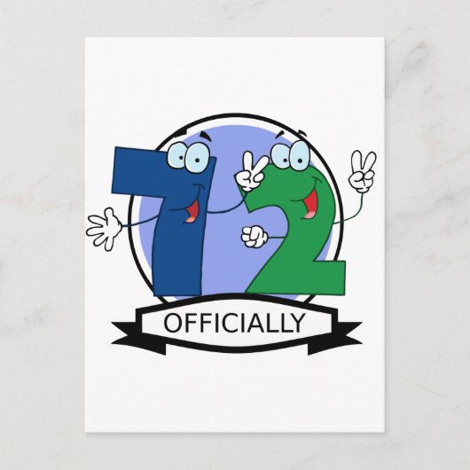 Offiziell 72 Geburtstagsbanner Postkarte (Vorderseite)