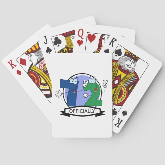 Offiziell 72 Geburtstagsbanner Spielkarten (Rückseite)