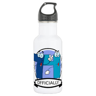 Offiziell 74 Geburtstagsbanner Trinkflasche