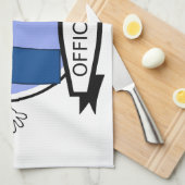 Offiziell 75 Geburtstagsbanner Handtuch (Viertel Falte)