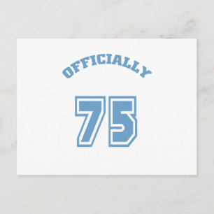 Offiziell 75 postkarte