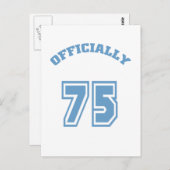 Offiziell 75 postkarte (Vorne/Hinten)