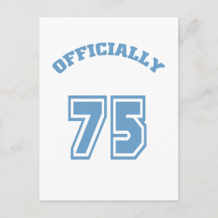 Offiziell 75 postkarte