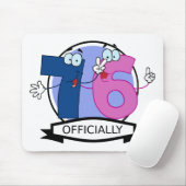 Offiziell 76 Geburtstagsbanner Mousepad (Mit Mouse)