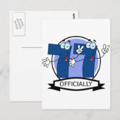 Offiziell 77 Geburtstagsbanner Postkarte (Vorne/Hinten)