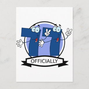 Offiziell 77 Geburtstagsbanner Postkarte