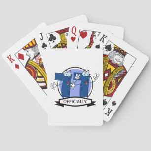Offiziell 77 Geburtstagslogo Spielkarten
