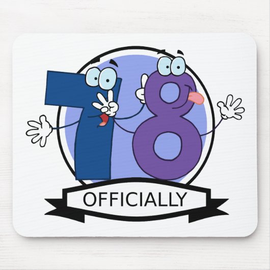 Offiziell 78 Geburtstagsbanner Mousepad (Vorne)