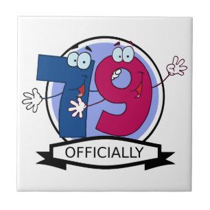 Offiziell 79 Geburtstagsbanner Fliese